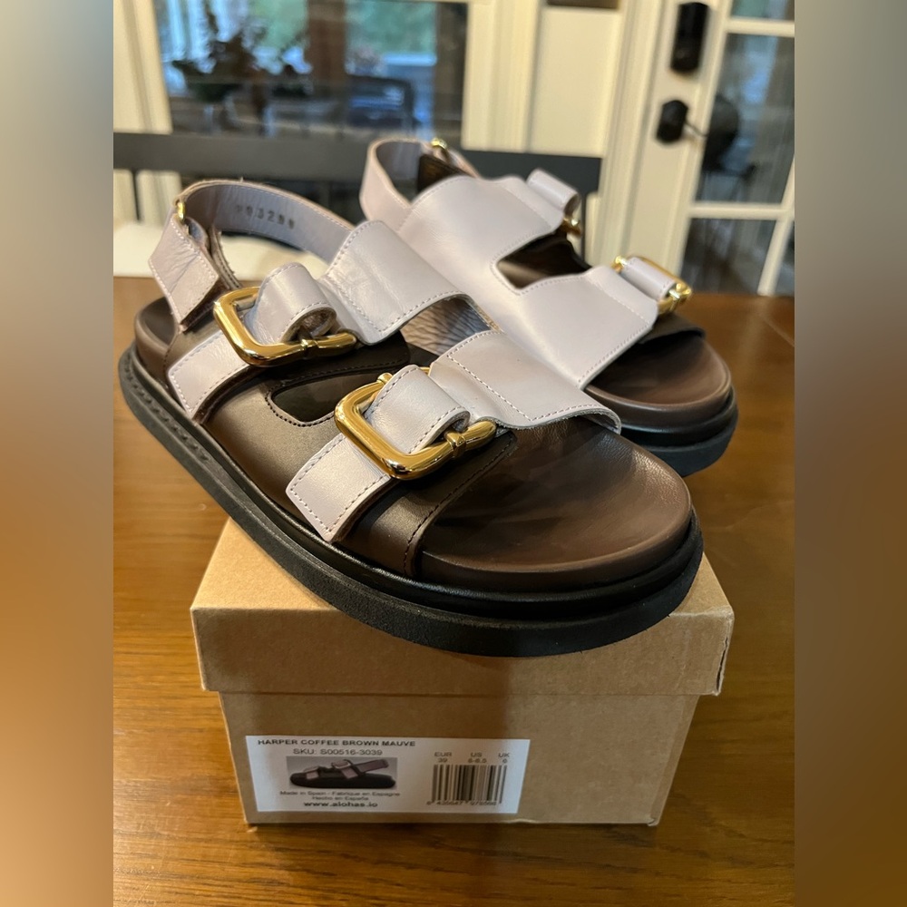 Alohas Harper Double Band Slingback Sandals